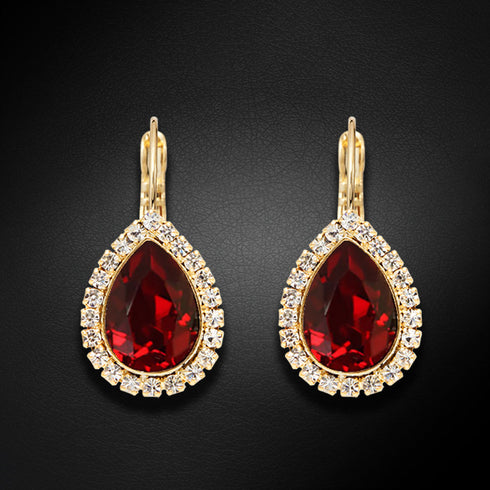 Komplekts "Debesu Piliens (Siam)" ar Swarovski™ kristāliem