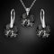 Silver set "Marianna (Silver Night)" with Swarovski™ crystals
