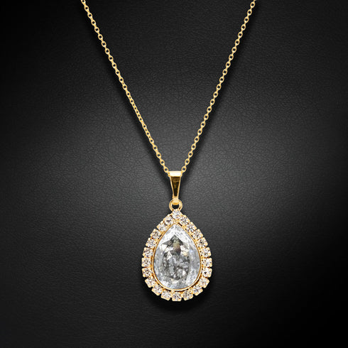 Komplekts "Debesu Piliens (Silver Patina)" ar Swarovski™ kristāliem