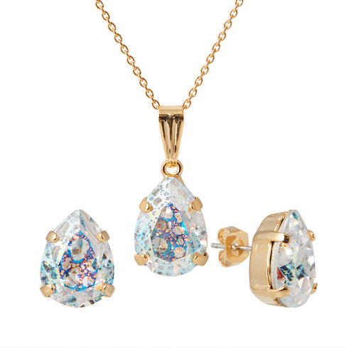 Komplekts "Venēra II (White Patina)" ar Swarovski™ kristāliem