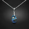 Silver Pendant "Baroque (Aquamarine Blue AB)" with Swarovski™ Crystals