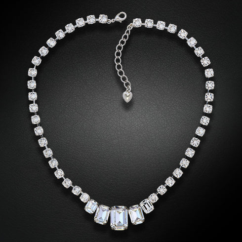 Kāzu kaklarota "Modern II" ar Swarovski™ kristāliem