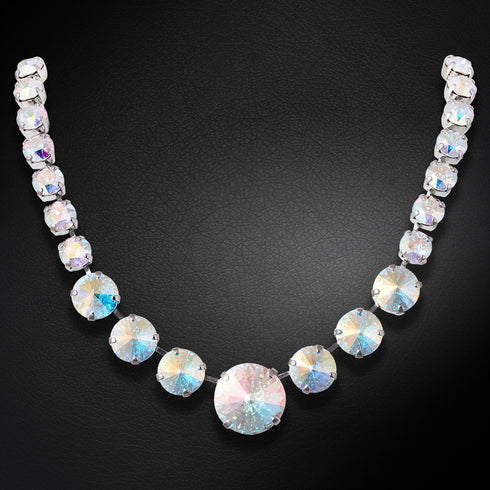 Necklace "Summer (Aurora Borealis)" with Swarovski™ crystals