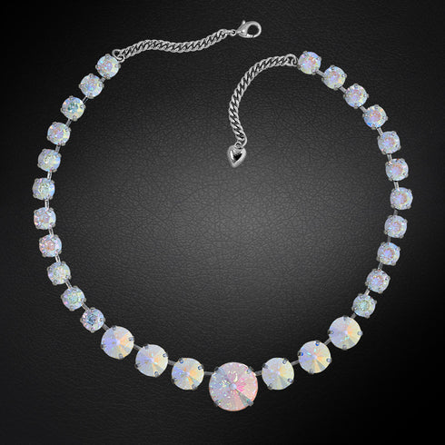 Necklace "Summer (Aurora Borealis)" with Swarovski™ crystals