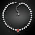 Kāzu kaklarota "Svētais Valentīns II (Red Magma)" ar Swarovski™ kristāliem
