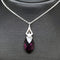 Silver Pendant "Baroque II (Amethyst Light Chrome)" with Swarovski™ Crystals