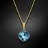 Pendant "Dazzling Glow IV (Aquamarine Blue)" with Swarovski™ crystals
