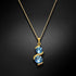 Pendant "Milky Way (Aquamarine Blue)" with Swarovski™ crystals