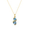 Pendant "Milky Way (Aquamarine Blue)" with Swarovski™ crystals