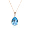 Pendant "Crystal Drop II (Aquamarine Blue)" with Swarovski™ crystals