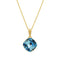 Pendant "Dazzling Glow IV (Aquamarine Blue)" with Swarovski™ crystals