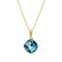 Pendant "Dazzling Glow IV (Aquamarine Blue)" with Swarovski™ crystals