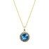 Pendant "Klaris (Aquamarine Blue)" with Swarovski™ crystals