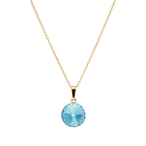 Kulons "Klaris II (Aquamarine Blue)" ar Swarovski™ kristāliem