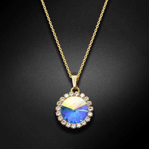 Pendant "Klaris (Aurore Boreale)" with Swarovski™ crystals