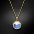 Pendant "Klaris (Aurore Boreale)" with Swarovski™ crystals