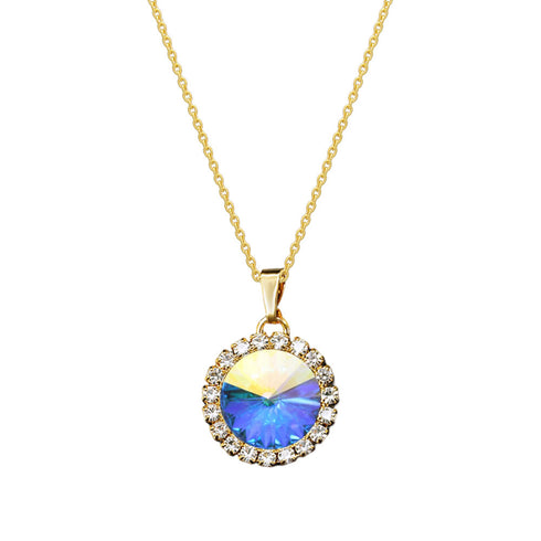 Pendant "Klaris (Aurore Boreale)" with Swarovski™ crystals