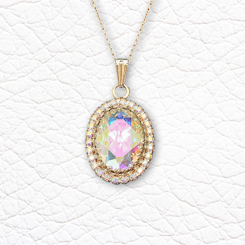 Kulons "Saules Ilūzija (Aurore Borealis)" ar Preciosa™ kristāliem