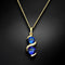 Pendant "Milky Way (Bermuda Blue)" with Swarovski™ crystals