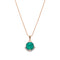 "Klaris V (Emerald)" pendant with Preciosa™ crystals
