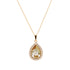 Pendant "Heavenly Drop (Golden Shadow)" with Swarovski™ crystals