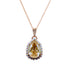 Kulons "Debesu Piliens III (Golden Shadow)" ar Swarovski™ kristāliem