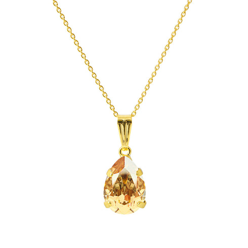 Pendant "Venus II (Golden Shadow)" with Swarovski™ crystals