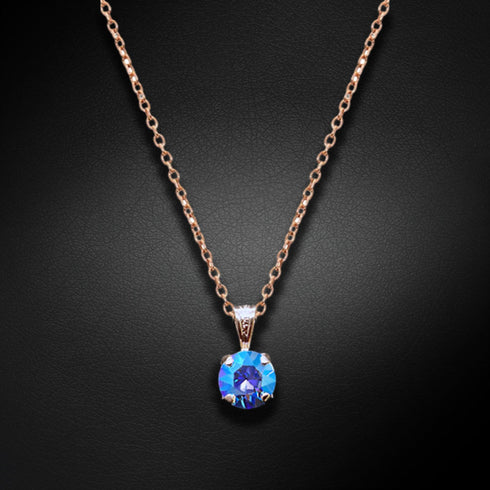 Кулон "Junona (Light Sapphire Shimmer)" с кристаллами Swarovski™