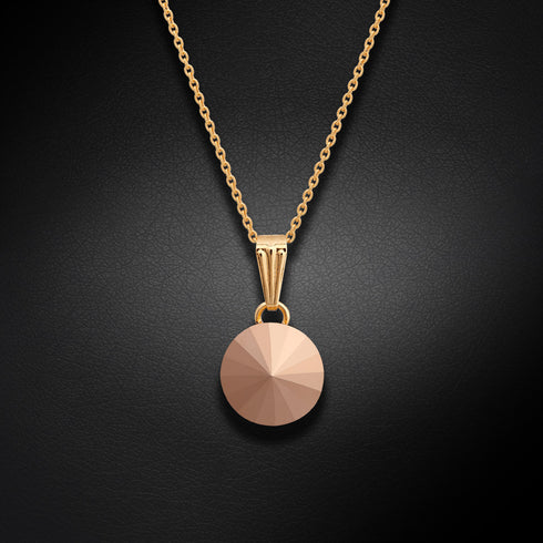 Pendant "Klaris II (Rose Gold)" with Swarovski™ crystals