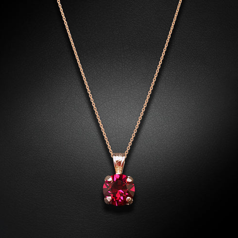Pendant "Junona (Ruby)" with Swarovski™ crystals