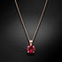Pendant "Junona (Ruby)" with Swarovski™ crystals