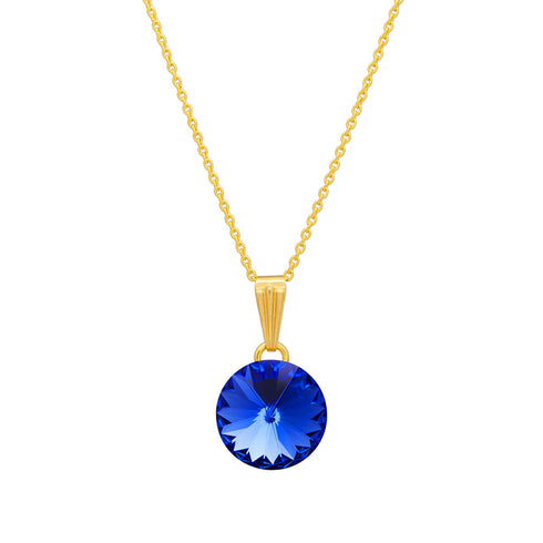 Pendant "Klaris II (Sapphire)" with Swarovski™ crystals