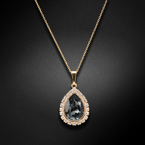 Кулон "Debesu Piliens (Silver Night)" с кристаллами Swarovski™