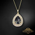 Pendant "Jasmine (Silver Night)" with Swarovski™ crystals