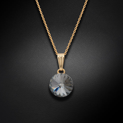 Pendant "Klaris II (Silver Night)" with Swarovski™ crystals