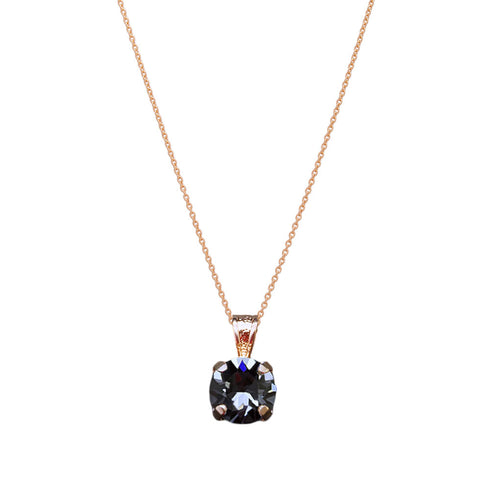 Pendant "Junona (Silver Night)" with Swarovski™ crystals
