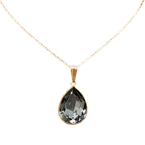 Pendant "Crystal Drop (Silver Night)" with Swarovski™ crystals