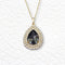 Pendant "Jasmine (Silver Night)" with Swarovski™ crystals