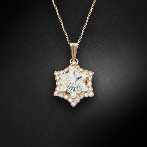Pendant "Snowflake" with Swarovski™ crystals