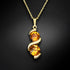 Pendant "Milky Way (Tangerine)" with Swarovski™ crystals