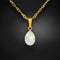 Silver Pendant "Crystal Drop (White Opal)" with Swarovski™ Crystals