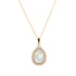 Кулон "Debesu Piliens (White Opal)" с кристаллами Swarovski™