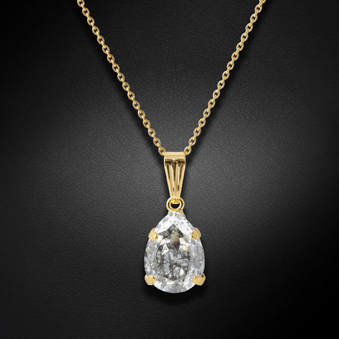 Pendant "Venus II (Silver Patina)" with Swarovski™ crystals
