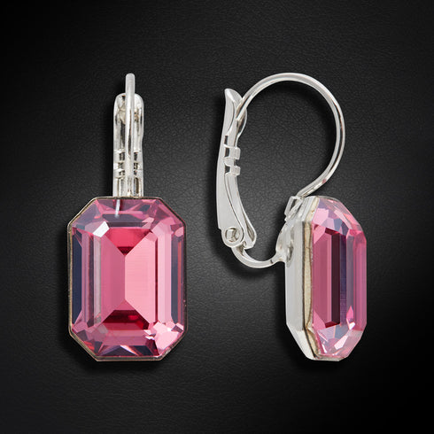 Auskari "Lurdes (Rose Diamond Touch Light)" ar Swarovski™ kristāliem