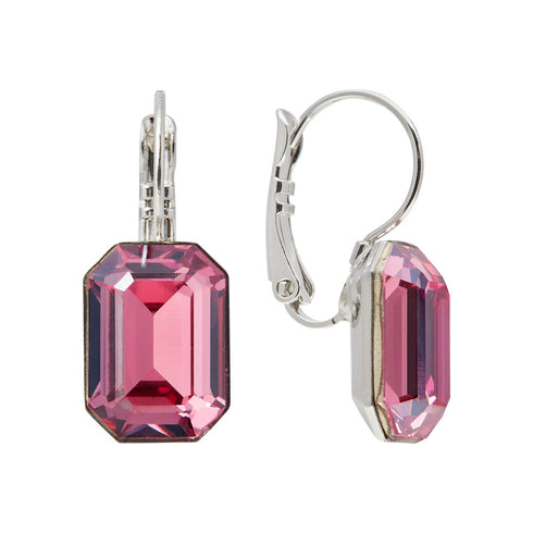 Auskari "Lurdes (Rose Diamond Touch Light)" ar Swarovski™ kristāliem
