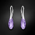 Silver Earrings "Anšante (Tanzanite)" with Swarovski™ Crystals