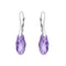 Silver Earrings "Anšante (Tanzanite)" with Swarovski™ Crystals