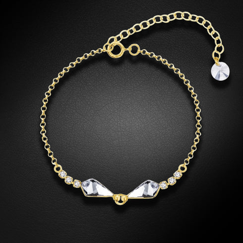 Sudraba rokassprādze "Dart" ar Swarovski™ kristāliem