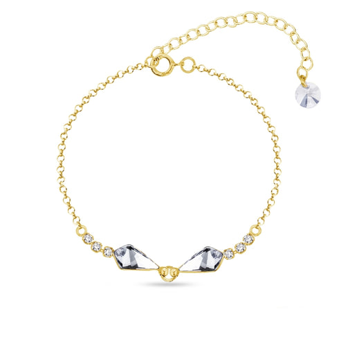 Sudraba rokassprādze "Dart" ar Swarovski™ kristāliem