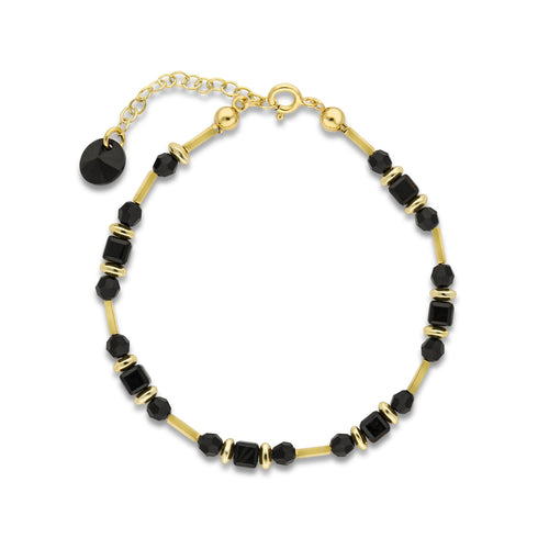 Sudraba rokassprādze "Paparde (Jet)" no 925 proves sudraba